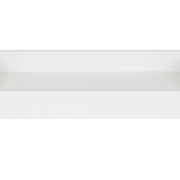 Kate & Laurel White Lipton Decorative Tray Polished Handles 16 x 16” - Picture 4 of 9